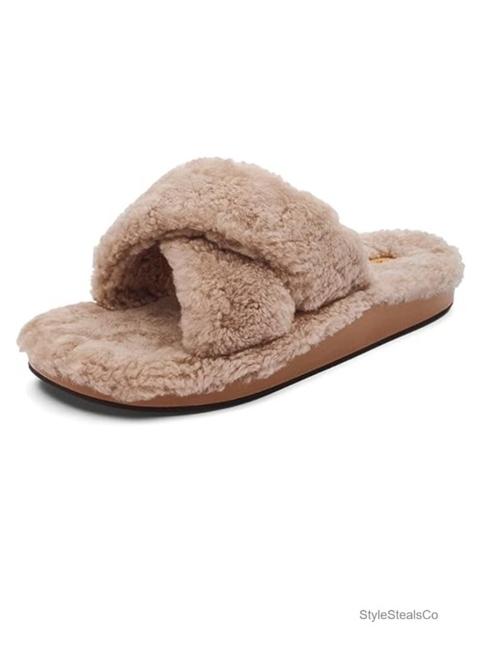 OluKai Hila Heu Women's Shearling Slippers, Slip-On Comfort Shoes